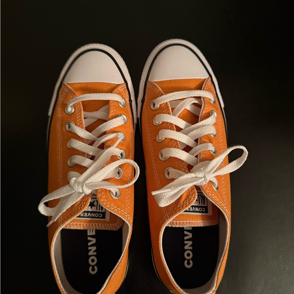 “SOLD” Women Converse Golden Orange All Star Sneakers - Picture 3 of 11